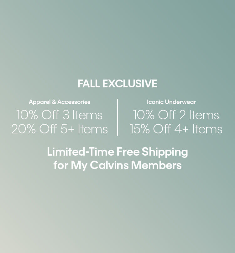 Calvin Klein Fall Exclusive up to extra 20% Off Sitewide